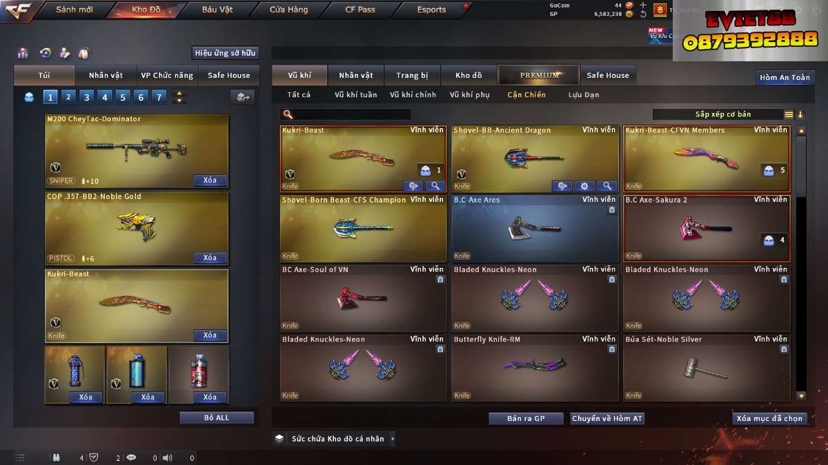 shop acc cf uy tin gia re